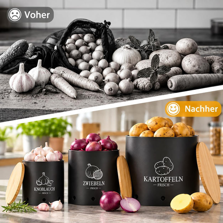 Kartoffel Aufbewahrungsbox 3er Set