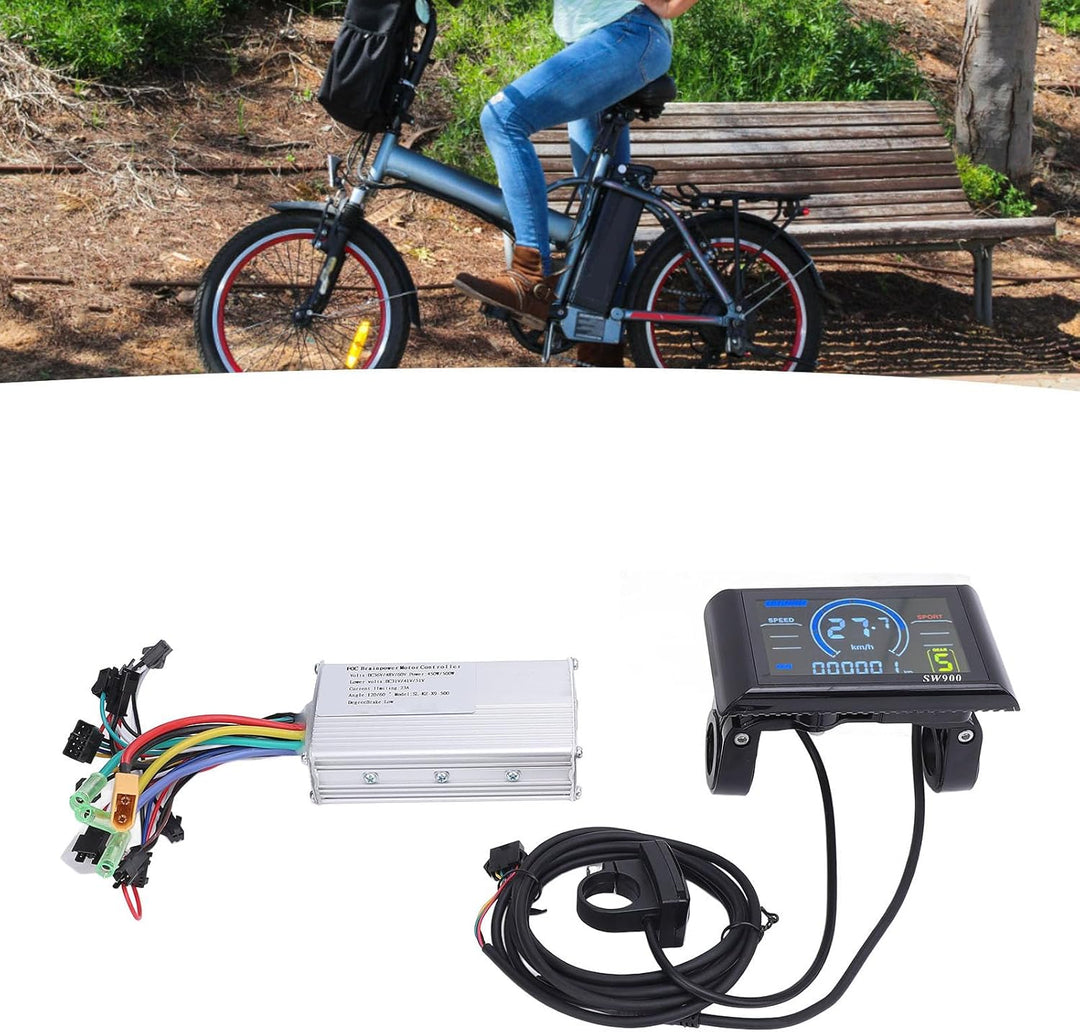 BuyWeek Elektrofahrrad Brushless Motor Controller Kit, 36V 48V 60V 450W 500W Sinuswelle Controller u