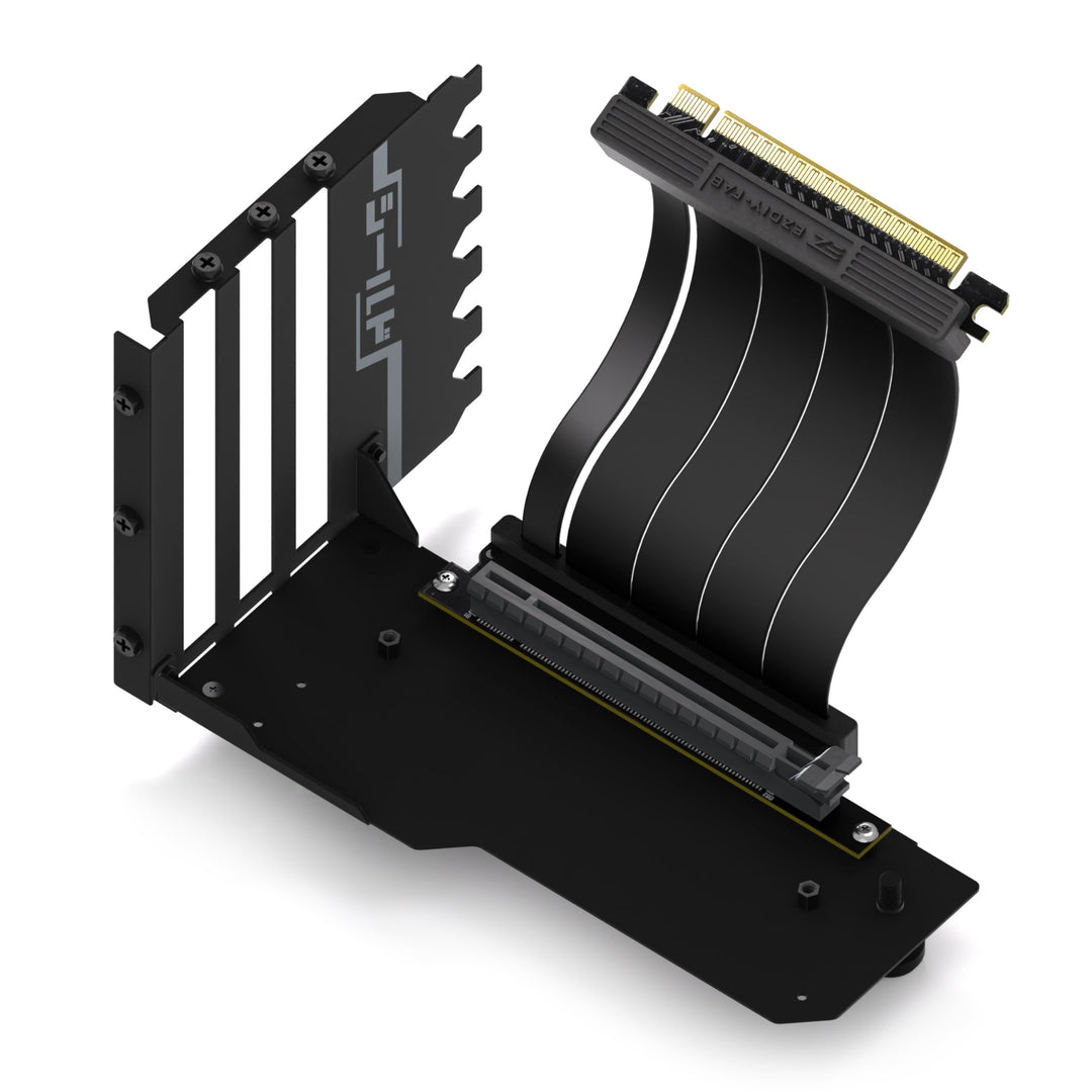 EZDIY-FAB Vertikale GPU-Halterung mit High-Speed PCIE 4.0 Riser Kabel,Shield Series,115mm/4.52in Fle
