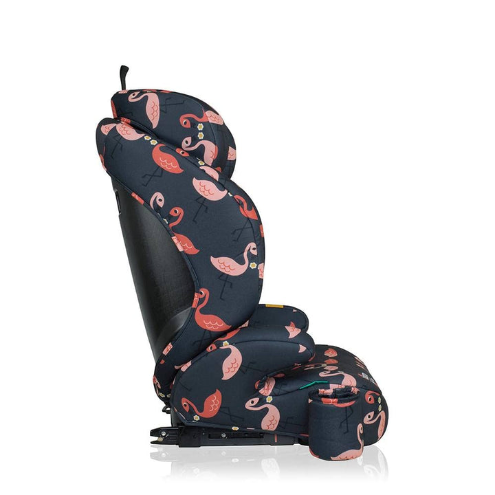Cosatto Ninja 2 i-Size Hochlehnen-Sitzerhöhung 100-150cm (Pretty Flamingo) | ISOFIX oder Fahrzeuggur