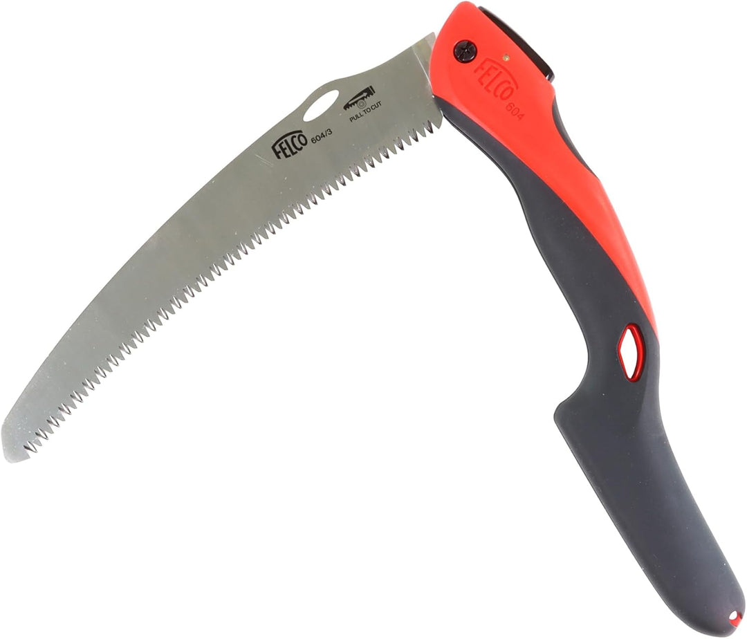 FELCO Baumsäge 604 (klappbare Säge, Klingenlänge 24 cm, mit ziehendem Schnitt, Holzsäge, für Weinbau