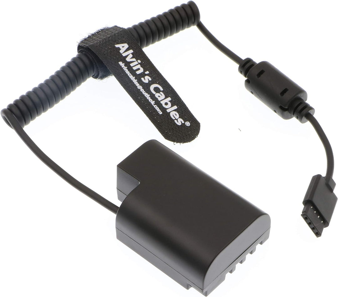 Alvin's Cables DMW-DCC12 GH5 Dummy Batterie zu Ronin S Gimbal Power Adapter Spiralkabel für DJI DMC