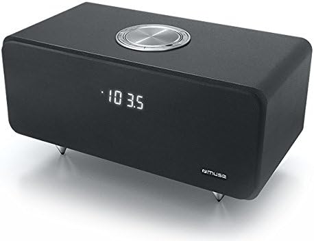 Muse M-620 BT Bluetooth-Lautsprecher mit Radio, in hochwertigem Holzgehäuse (PLL-Tuner, NFC, USB) sc