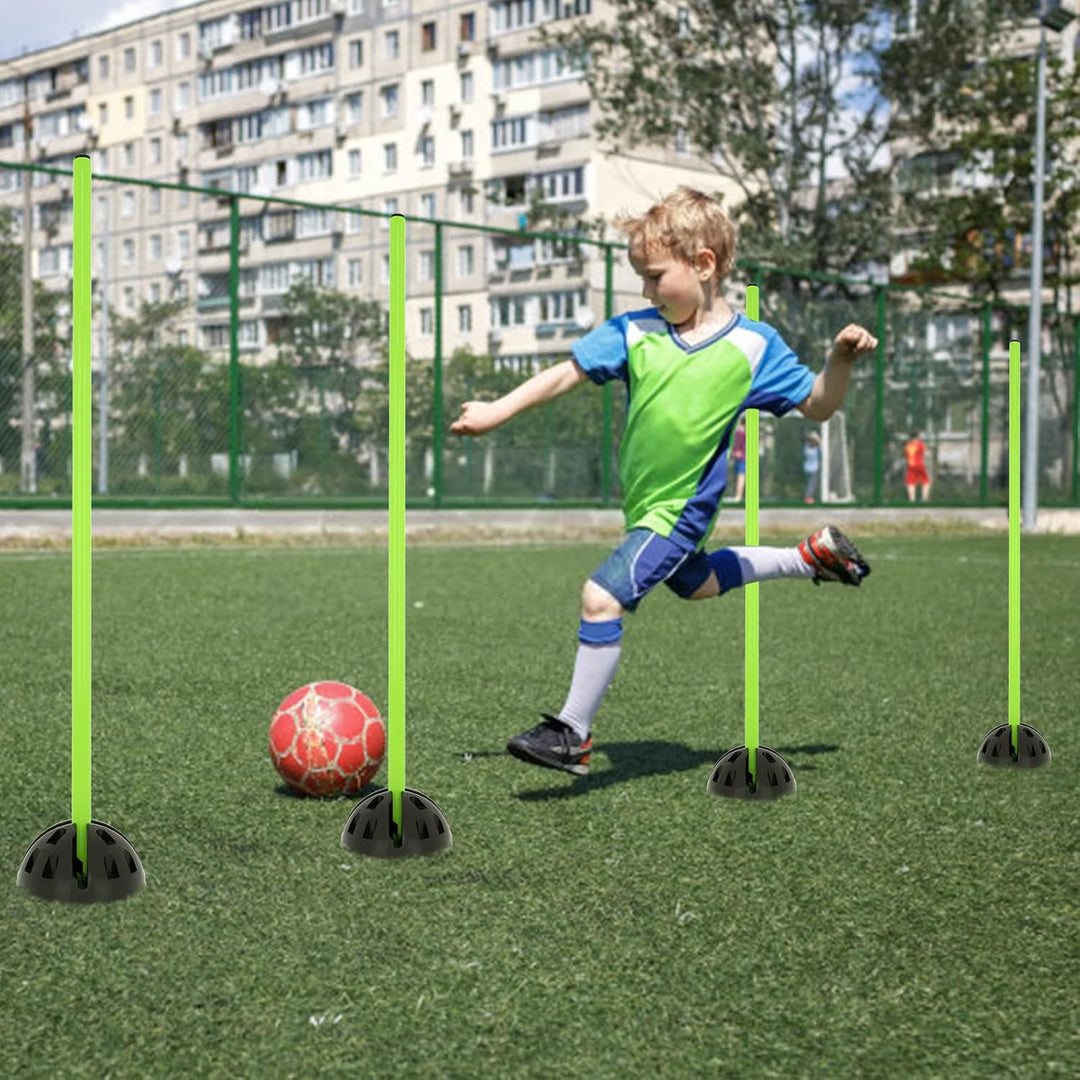 Sprungstangen-Set Agility Hürdenset Trainingsstangen für Sprungkraft, Dribbling und Beweglichkeit Id