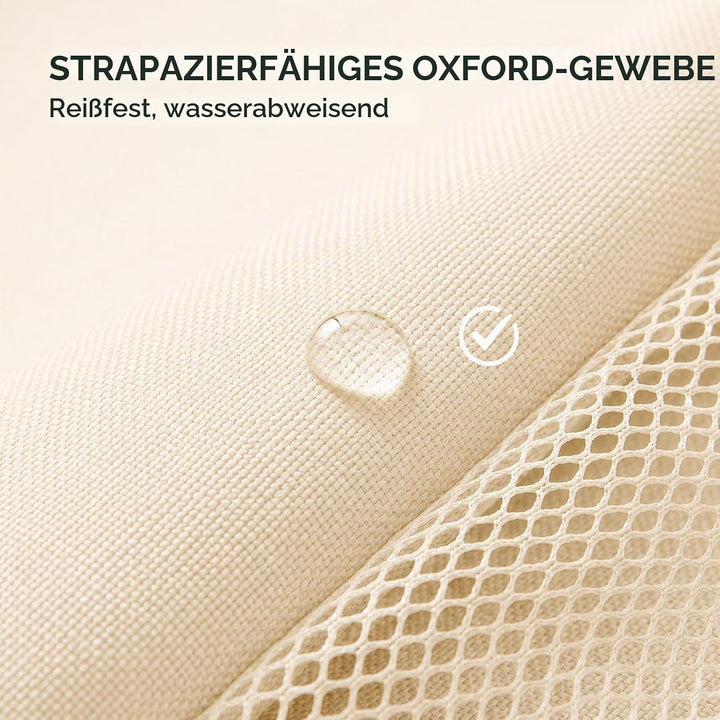 OMJMYY Hängeorganizer Tür 3-Schichten 40x90cm Für Schlafzimmer, Beige | Aufbewahrung Hängend, 3 Hake
