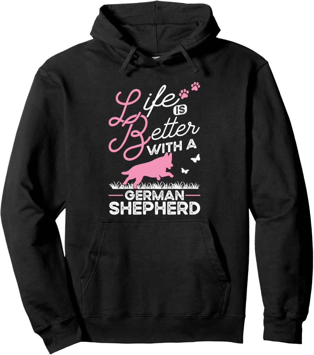 Das Leben ist besser mit einem Deutschen Schäferhund Pullover Hoodie