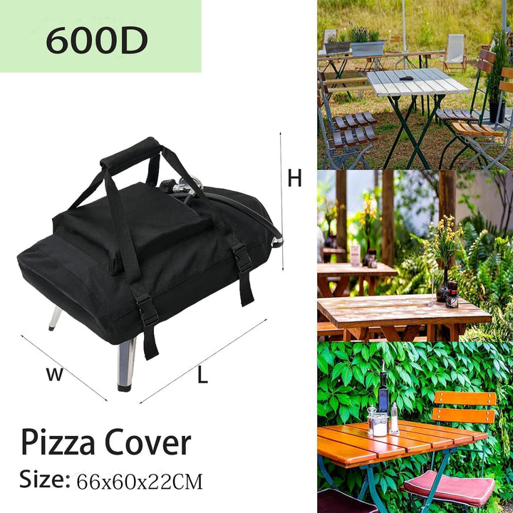 Pizzaofen Abdeckung für Ooni Koda 16, 600D Wasserdicht Pizzaofen Tragetasche Oxford-Stoff Tragetasch