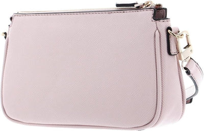 GUESS Damen Noelle Dbl Pouch Crossbody Bag Leichte Rose, Leichte Rose