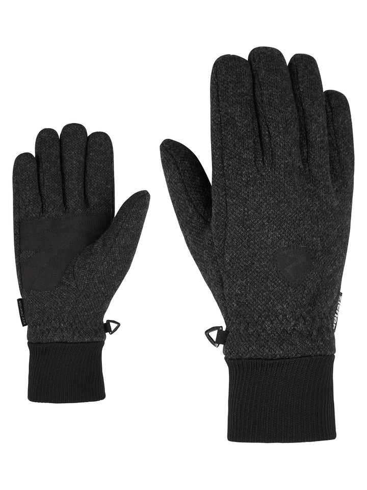Ziener Unisex – Erwachsene Ildo Funktions-/ Freizeit-Handschuhe 8.5 dark melange, 8.5 dark melange