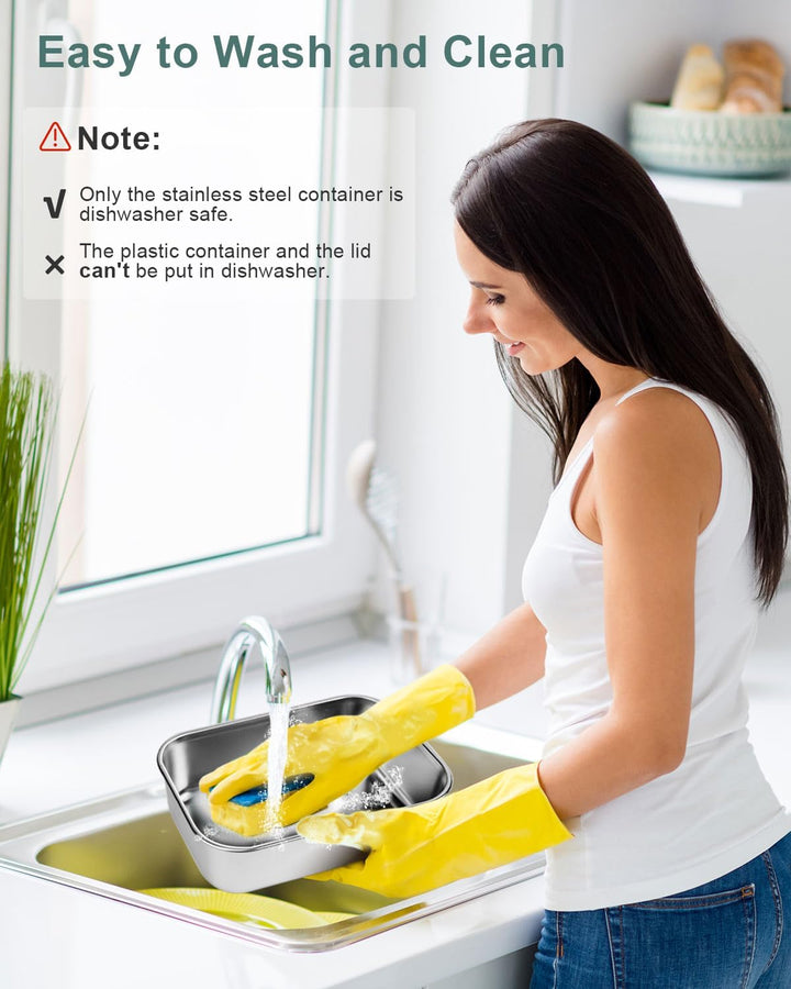 AUTOPkio Elektrische Lunchbox 1,8L 80W, 12V/24V/220V Grosser Beheizbare Speisenwärmer mit Tasche Ede