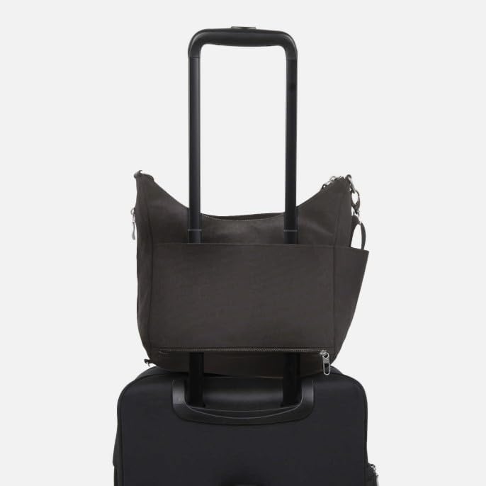 Baggallini Moderne Everywhere Bag - Hobo Crossbody Taschen für Damen mit RFID Geldbörse Schwarze Gep