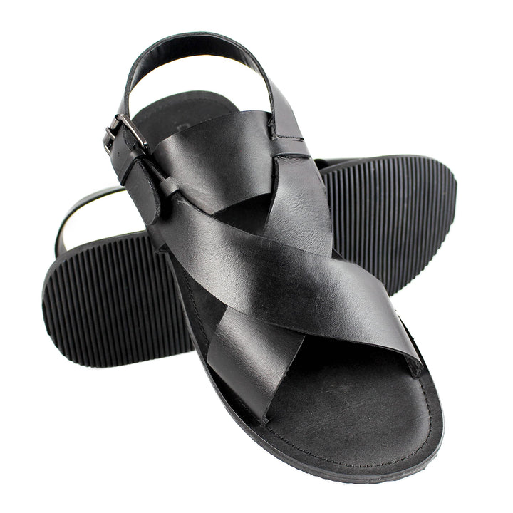 Zerimar Sommer Sandalen Naturleder Herren | Pantoletten Leder Herren | Leder Sandalen | Qualitäts Sa