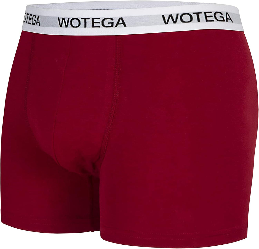 WOTEGA Joe - Boxershorts Herren 6er Pack - Baumwoll Unterwäsche, Rot (Biking Red 191650)