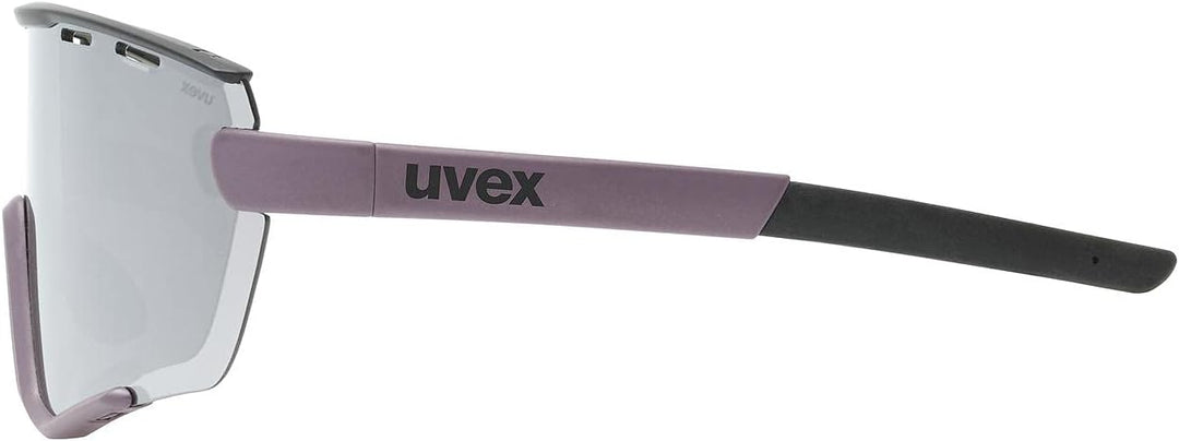 uvex Unisex Sportstyle 236 S Set Sportbrille (1er Pack) Einheitsgrösse plum black mat/silver, Einhei