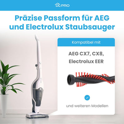 DL-pro Bürstenwalze für AEG Electrolux 140011839044 CX7 CX8 Bürstenrolle für Elektrobürste Bürste Ha