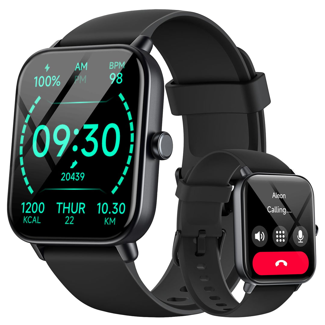 Smartwatch Damen mit Telefonfunktion, Alexa eingebaute 1.8'' Fitnessuhr Damen mit Herzfrequenz, SpO2