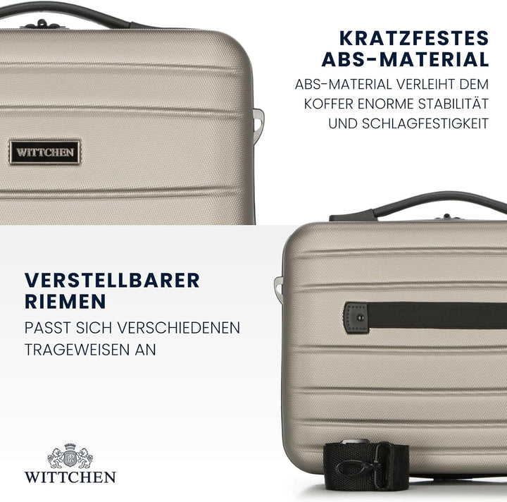 WITTCHEN Kosmetikkoffer Reisekoffer aus ABS Reisegepäck Kulturbeutel Kosmetiketui aus ABS Kosmetikta