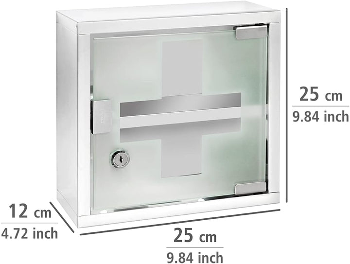 WENKO Medikamentenschrank, Weiss, 25 x 12 x 25 cm 25 x 25 x 12 cm, 25 x 25 x 12 cm