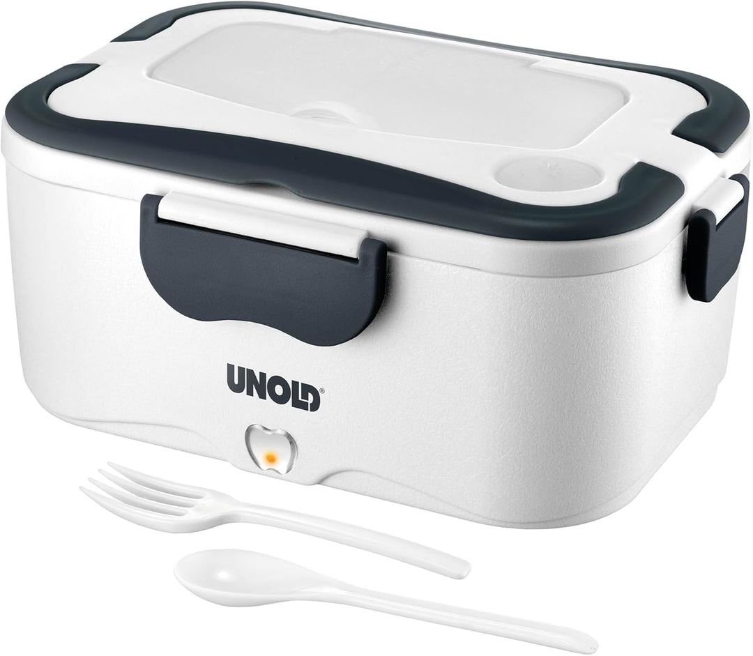 UNOLD 58850 elektrische Lunchbox - Weiss, 1,5 Liter, Kunststoff,zum Erwärmen für unterwegs oder im B