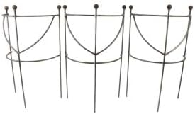 Hirsch Terracotta Staudenhalter halbrund H:50 B:50 T:25cm stabil massiv Vollmaterial 6 mm, Pflanzens