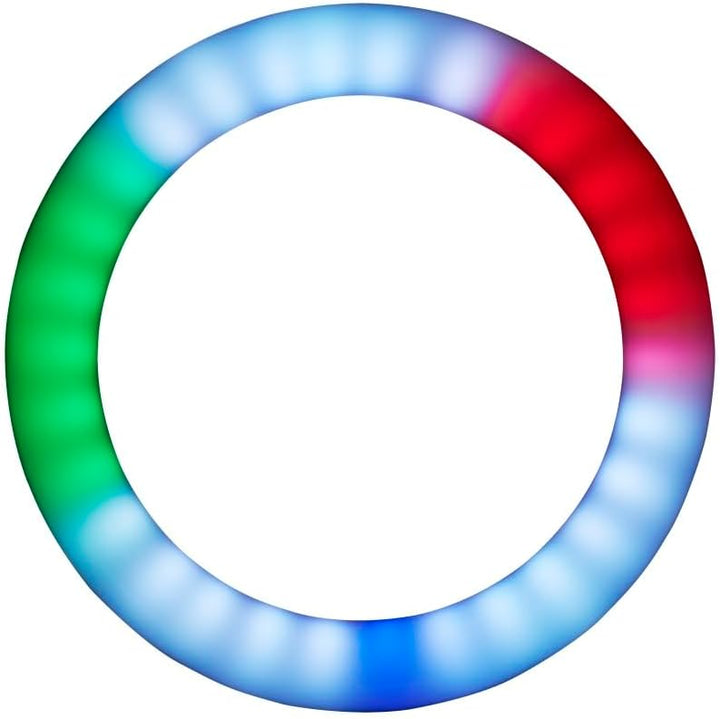 Hama LED RGB Ringlicht mit Stativ Handy faltbar 10,2“ Ringleuchte, 26,5 cm Durchmesser, Tisch Stativ