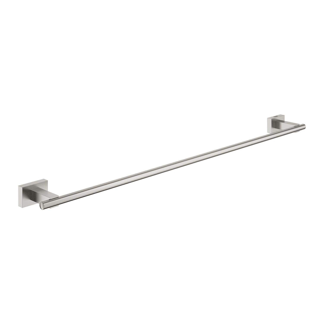 GROHE Essentials Cube | Badaccessoires - Badetuchhalter | 600 mm (Bohrabstand 558 mm) | supersteel |