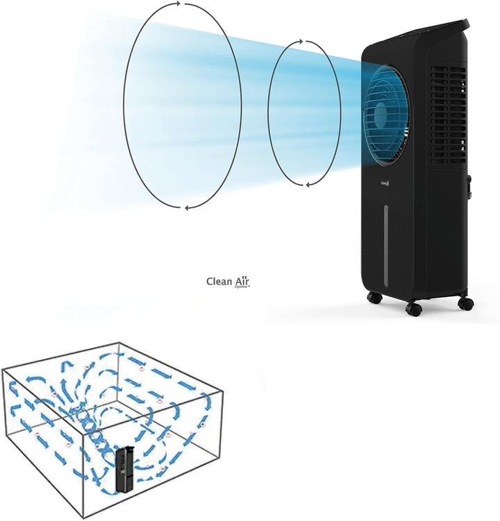 Clean Air Optima CA-104B 3-in-1 Luftkühler – Luftbefeuchter & Zirkulator Ventilator – 360° Oszillati