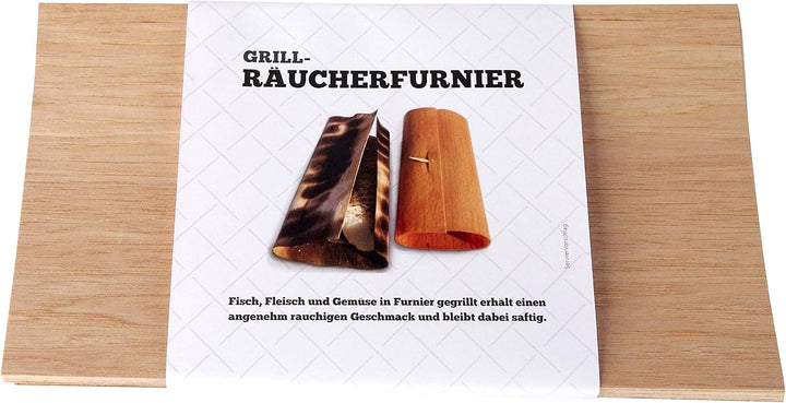 Grill-Räucherfurnier (Hickory, 20 Blatt 29x15), Hickory