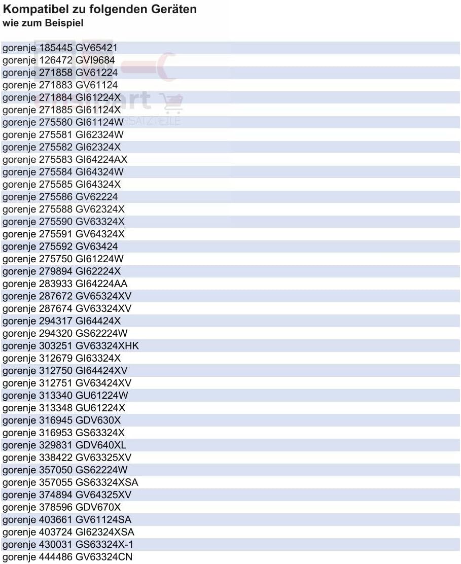 ensipart Sprüharm oben für Geschirrspülmaschine kompatibel wie gorenje 792954 kompatibel wie smeg 69