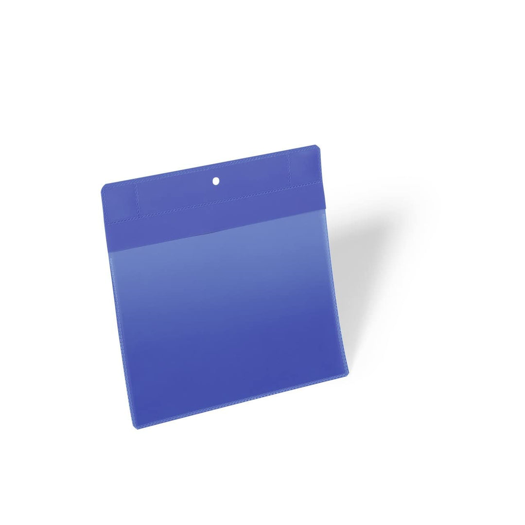 Durable Kennzeichnungstasche plus (A5 quer) Packung à  10 Stück, blau, 174607 A5 Querformat, A5 Quer