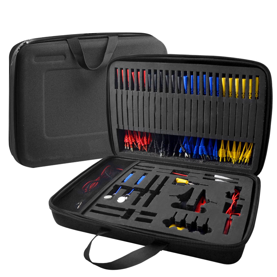 Multimeter Test Leads Set, 92PCS KFZ Fehlerdiagnose Messleitungsset enthält Prüfspitzen, Kabelverbin