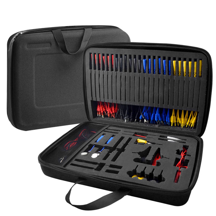 Multimeter Test Leads Set, 92PCS KFZ Fehlerdiagnose Messleitungsset enthält Prüfspitzen, Kabelverbin