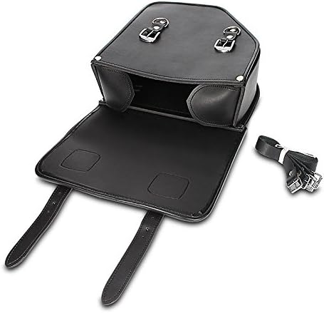 BS-Motoparts Satteltasche für Hyosung Aquila GV 125 Texas Schwarz rechts