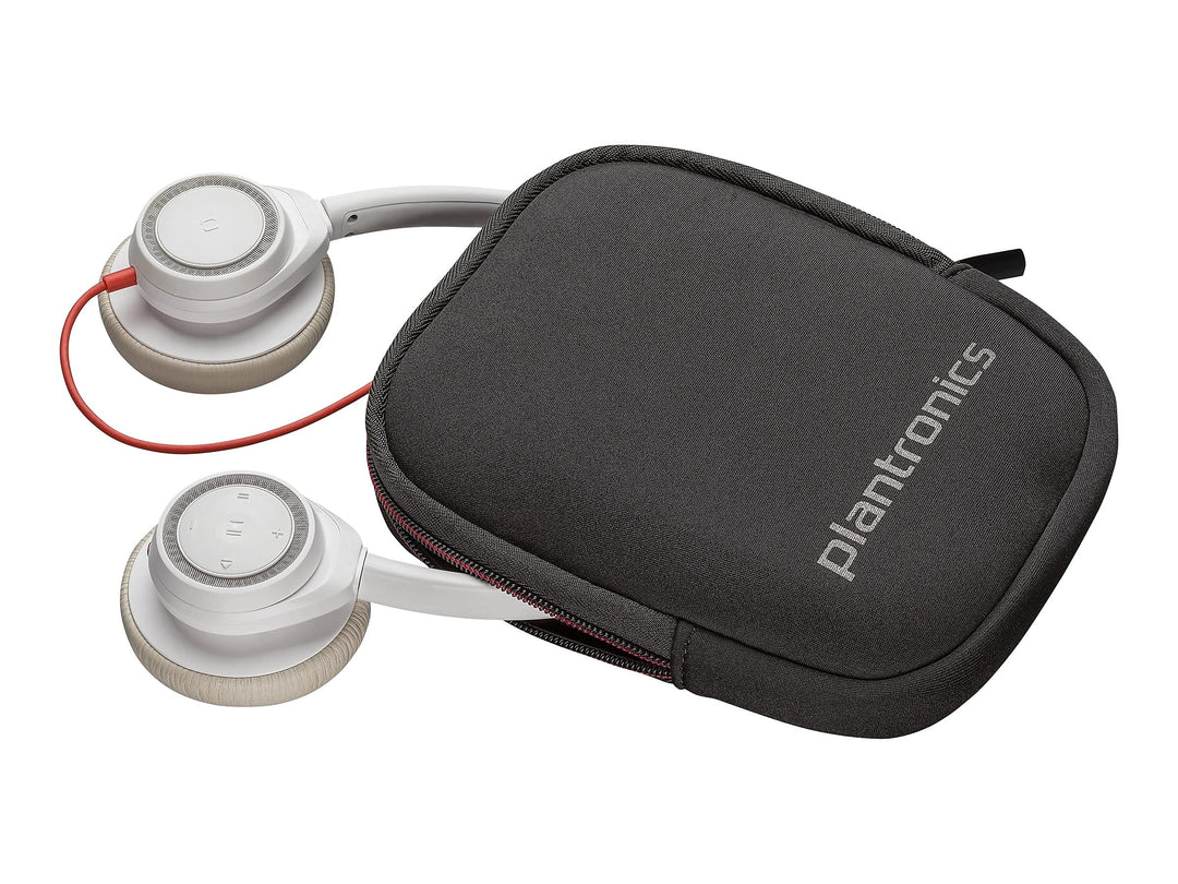 Plantronics Blackwire 7225 - Schnurgebundenes Stereo-Headset ohne Mikrofonarm, Weiss Weiss, Weiss
