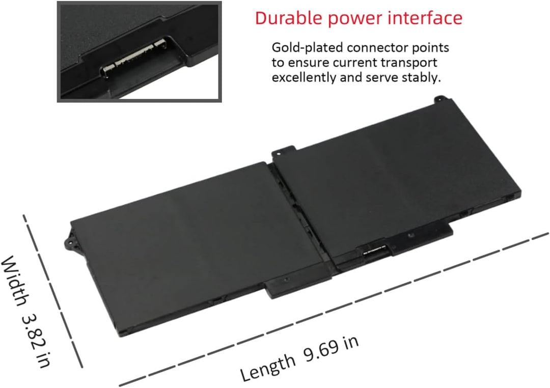 PUGASR RJ40G Laptop Akku Kompatibel mit Dell Latitude 14 5420 Latitude 15 5520 Precision 15 3560 Ser