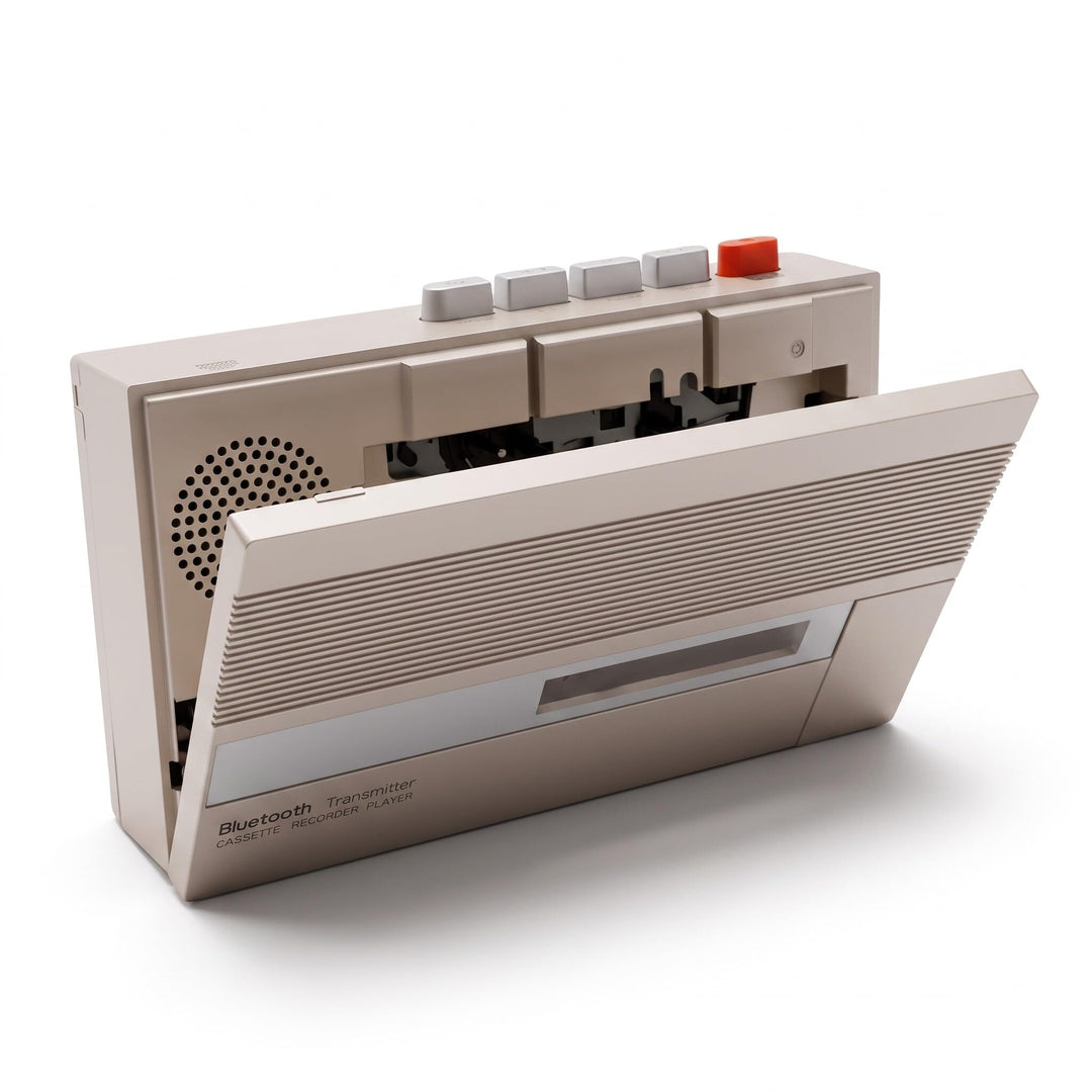 Sxhlseller Tragbarer Kassettenrekorder, Bluetooth-Kassetten-zu-Digital-Konverter, Eingebauter Lautsp