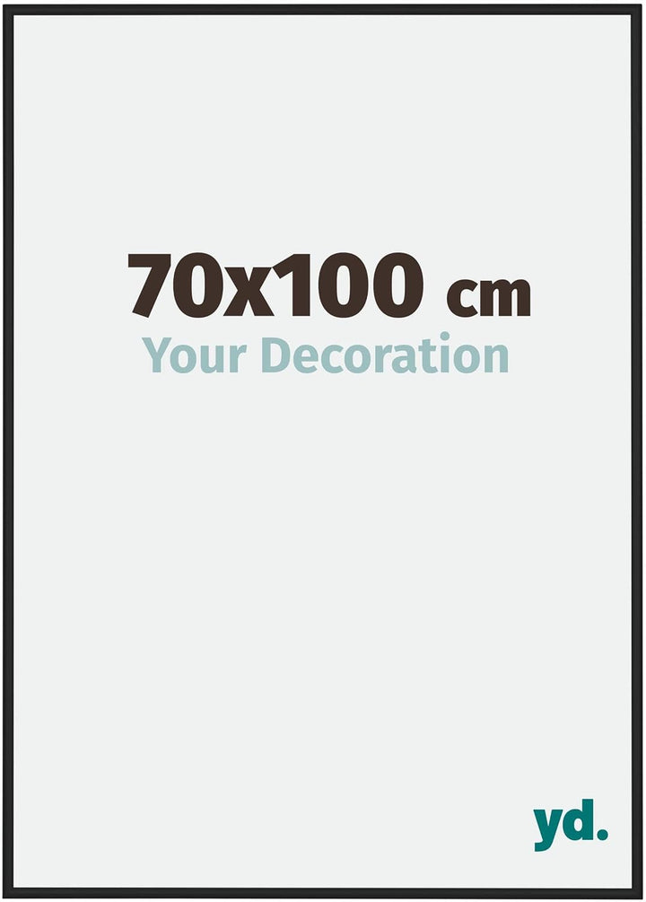 yd. Your Decoration - Bilderrahmen 70x100 cm - Bilderrahmen aus Aluminium mit Acrylglas - Antireflex