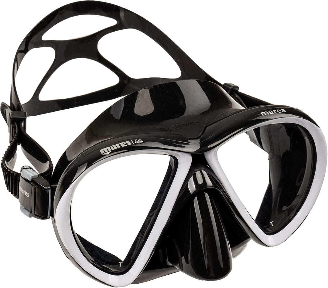 Mares Erwachsene Maske plus Schnorchel plus Flosse Set X-One Marea M/L Weiss/Lime, M/L Weiss/Lime
