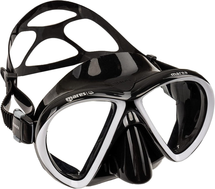 Mares Erwachsene Maske plus Schnorchel plus Flosse Set X-One Marea M/L Weiss/Lime, M/L Weiss/Lime