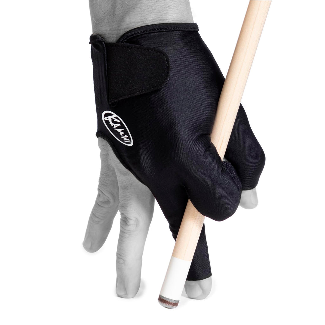 KAMUI 2017 Billardhandschuh – QuickDry – für rechte Hand – Schwarz, L