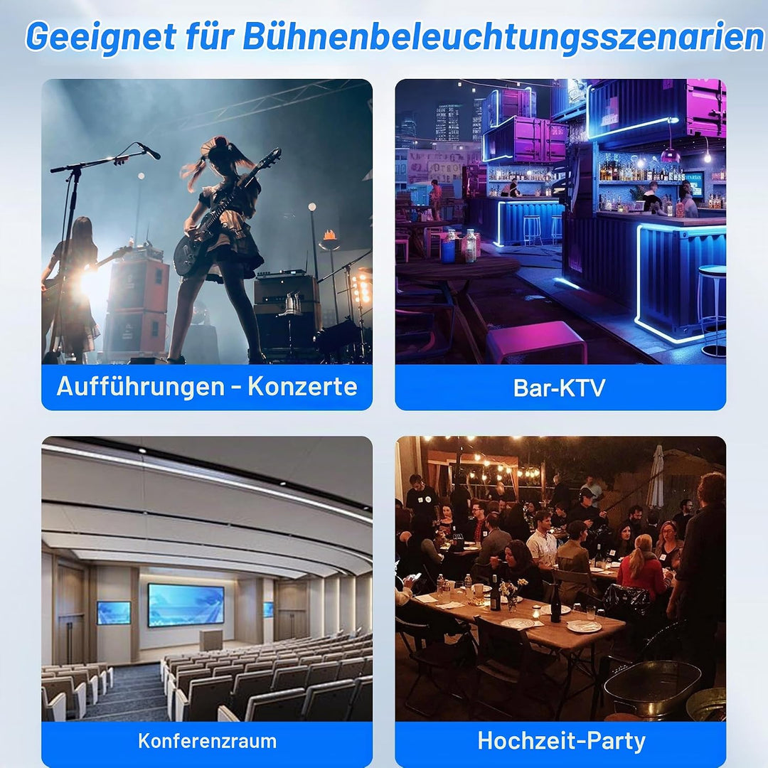 XMSJSIY PowerCon/XLR Power Audio Combo Link Kabel 16AWG 3-Pin PowerCon AC Eingang zum Ausgang 22AWG