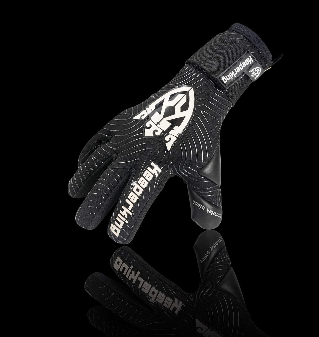 Keeperking Torwarthandschuhe für Erwachsene Fussballhandschuhe Herren Innennaht Profi Premier Grip 4