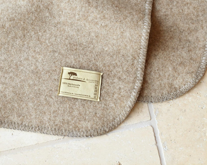 Warme Kuscheldecke Wolldecke Naturalana Doubleface Sofadecke Couchdecke Wohndecke - 100% Schurwolle