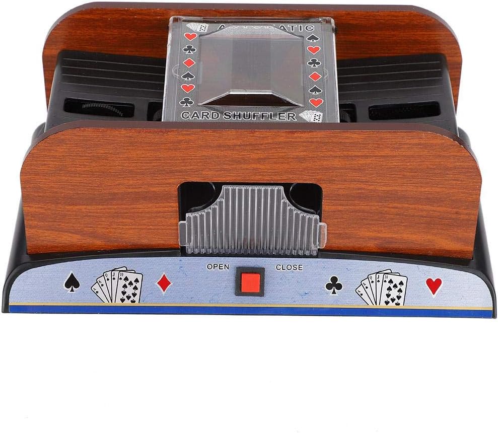 YUYTE Elektrischer Kartenmischer, Kartenmischmaschine, Automatischer Pokerkartenmischer für Pokerspi