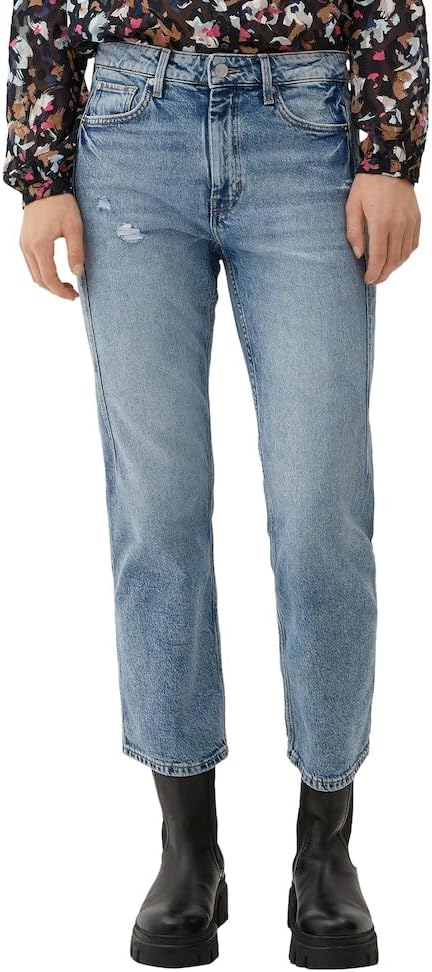 s.Oliver Damen Jeans-hose 7/8 Jeans Hose 7 8, Blau, 38 EU