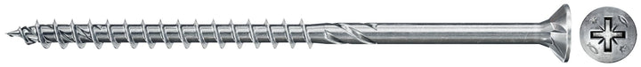 fischer PowerFast II CZP 4,0 x 60, Spanplattenschraube (500 Stk.) mit Teilgewinde, Senkkopfschraube