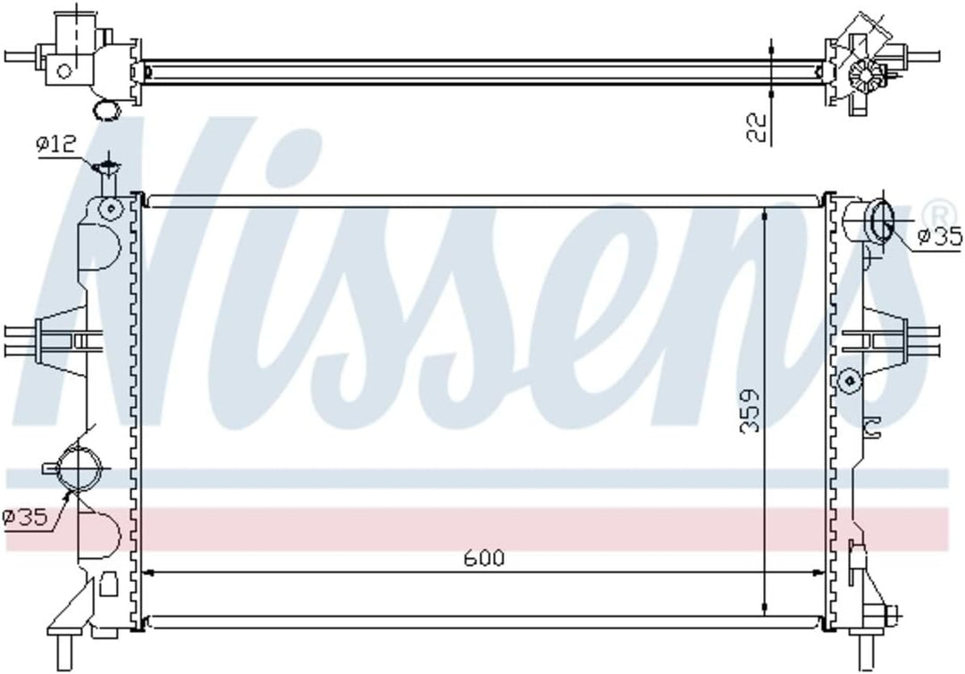 Nissens 630041 Wasserkühler
