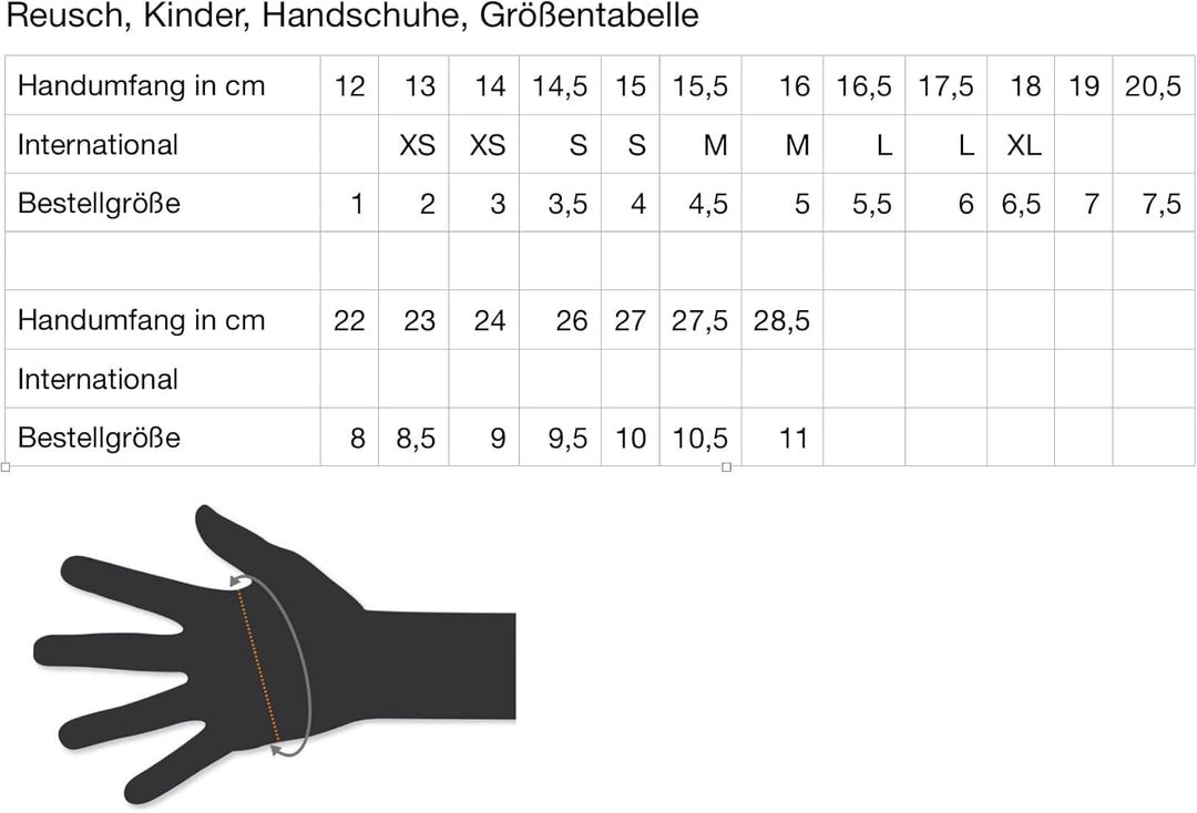Reusch Kinder Gore-tex Handschuhe 4 Black / White, 4 Black / White