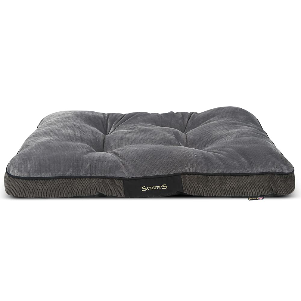 Scruffs 1162 Chester Hunde Kissen, L, grau Grau L 100 x 70 x 8 cm, Grau L 100 x 70 x 8 cm