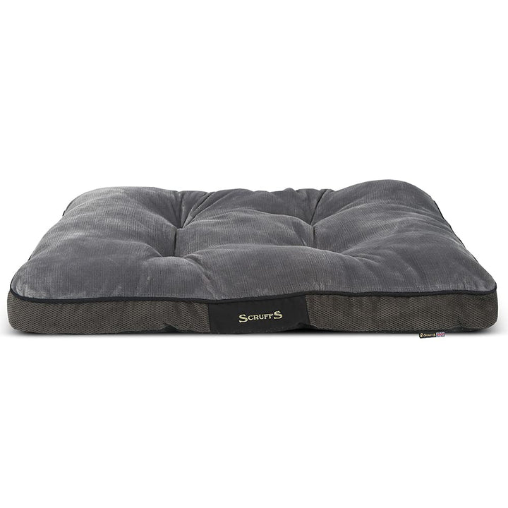Scruffs 1162 Chester Hunde Kissen, L, grau Grau L 100 x 70 x 8 cm, Grau L 100 x 70 x 8 cm